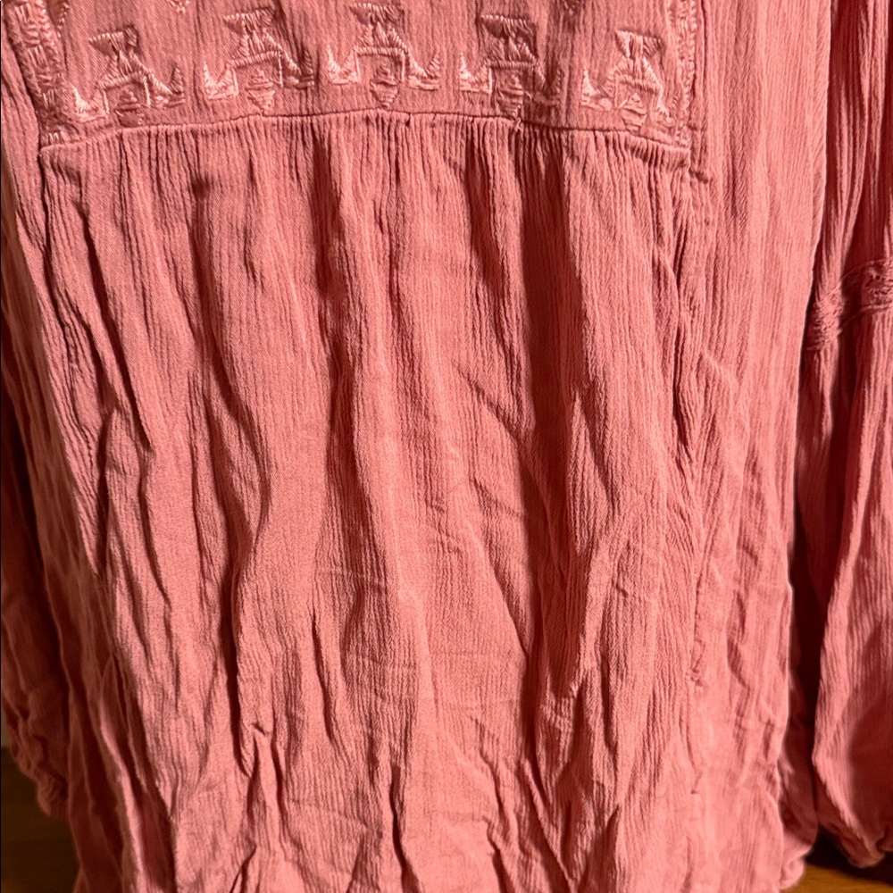 Torrid Pink Embroidered Blouse - Picture 4 of 8
